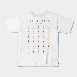 Cocktails Shots And Shooters Kids T-Shirt